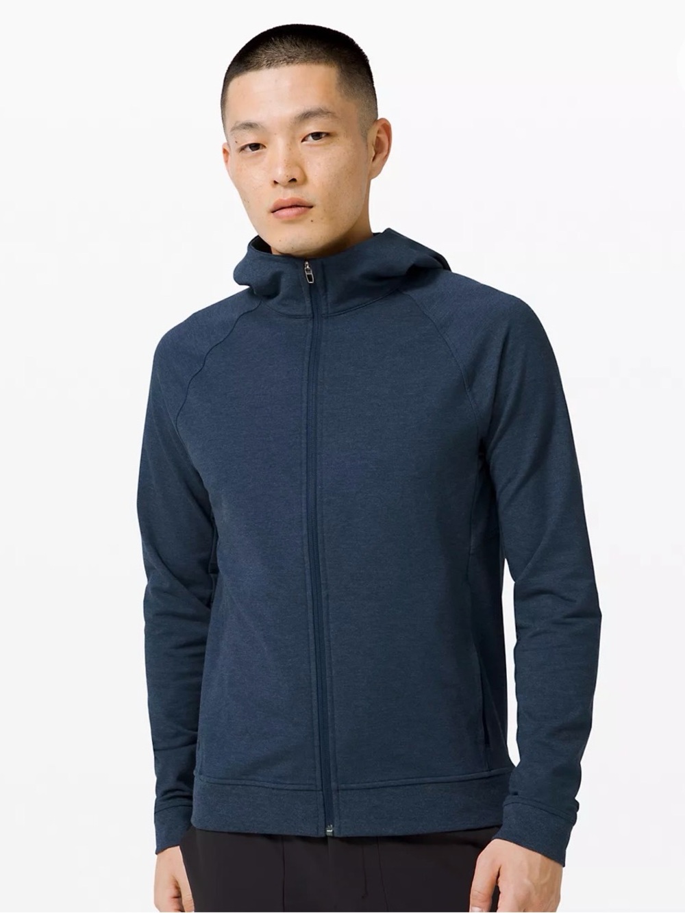 lululemon athletica Men's Dark Navy Zip-Up Hooded Jacket Size L